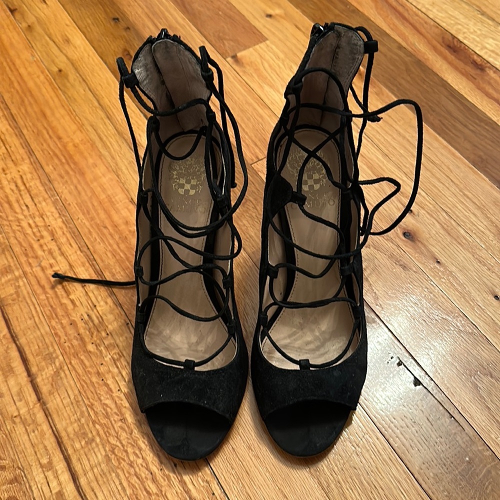 Vince Camuto lace up heels